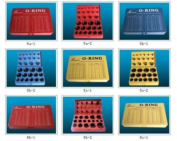 ORK 382pcs/386pcs/407pcs/408pcs Fkm या Nbr रबर ओ-रिंग सील बॉक्स/सील के लिए किट